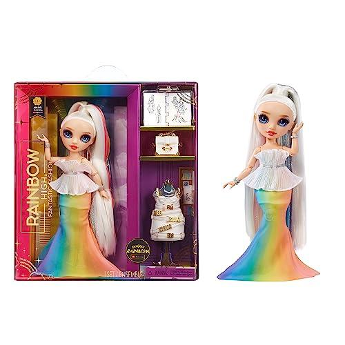 Rainbow High Rainbow High Fantastic Fashion Amaya Raine Rainbow 11 Fashion Doll and Playset with 2 Complete Doll Outfits, and Fashion Play Accessories, Great Gift for Kids 4-12 Years Old