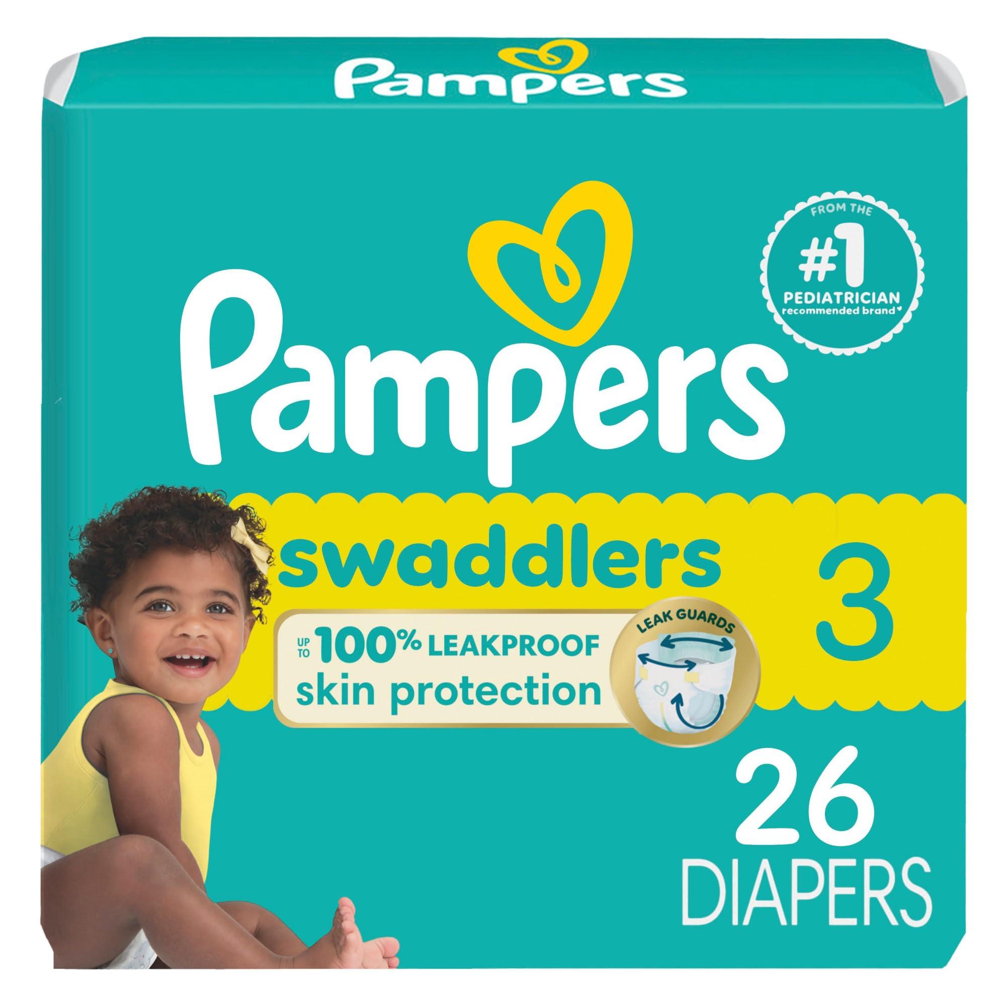 Pampers Pampers Baby Diapers - Swaddlers - Size 3, 26 Count, Ultra Absorbent Disposable Infant Diaper