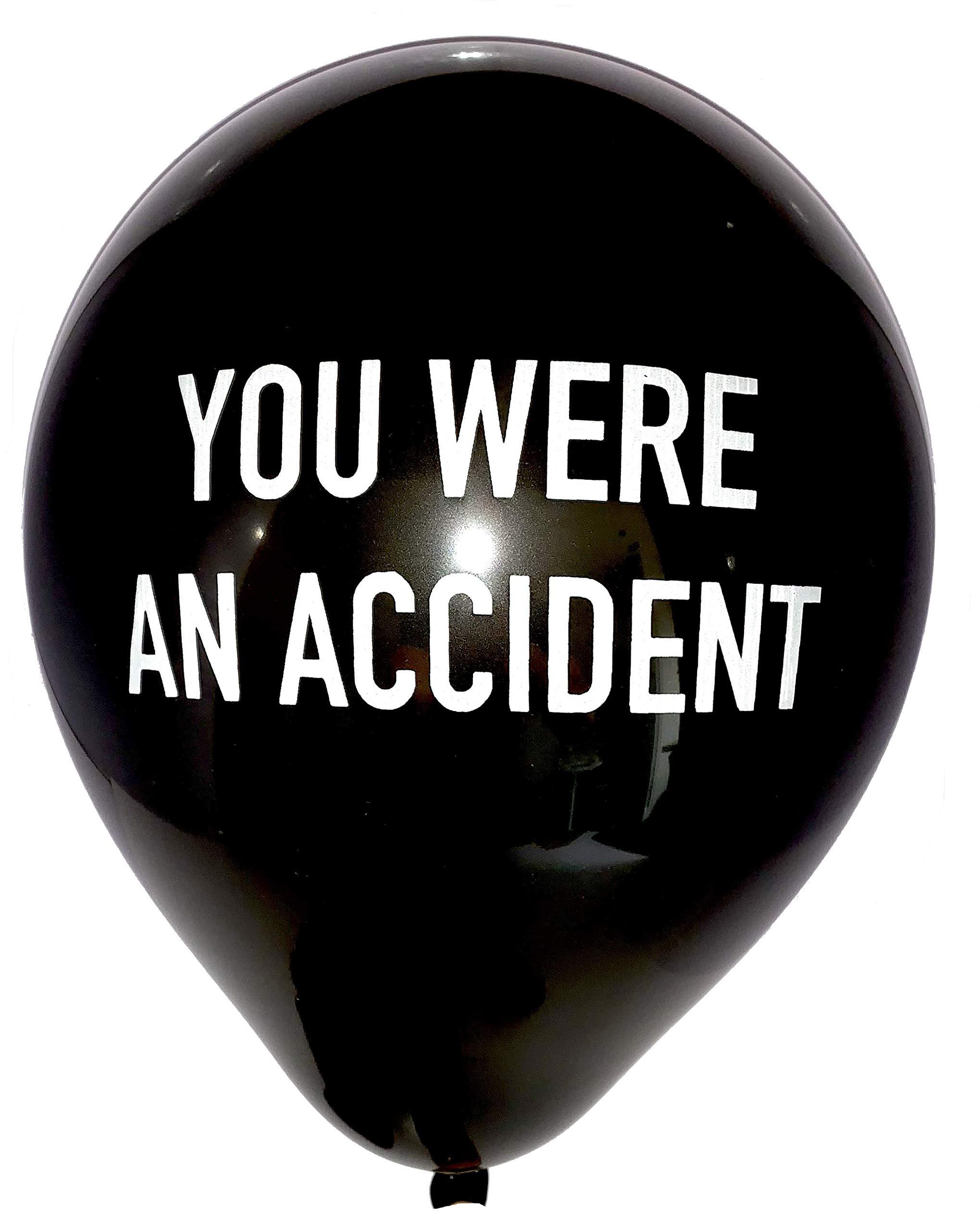 Brutal Brutal Balloons - Abusive Balloons Black & Red Pack of 12 - Rude Birthday Balloons for Adults - Insult Your Friends or Enemies with Funny Party Decorations - the Most Offensive Balloons on the Planet