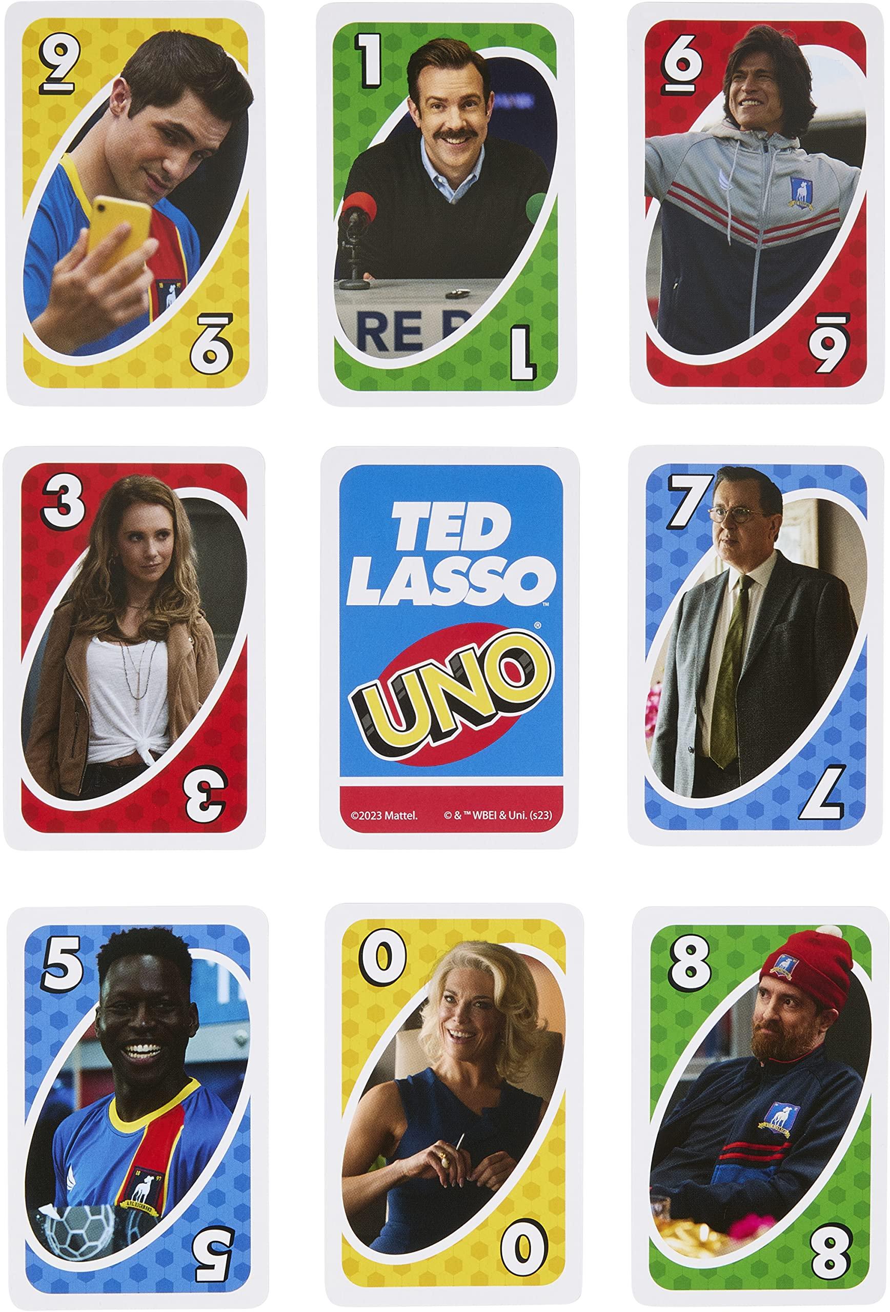 Mattel Games Mattel Games UNO Ted Lasso Card Game for Teens & Adults Inspired by the Popular Series for Game Night, Travel & Camping
