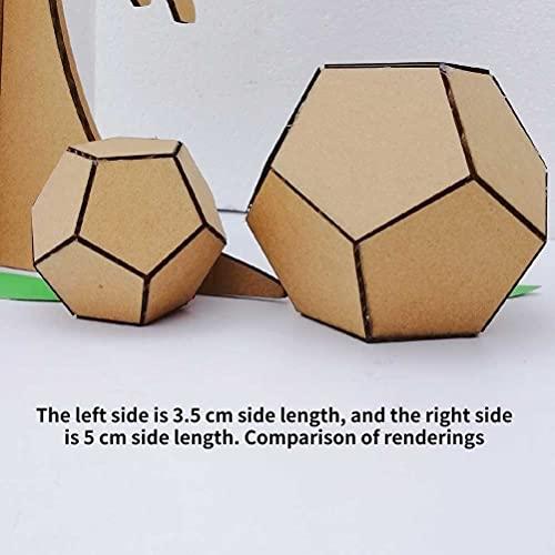 ZG ZG Parent-Child Handmade DIY Coloring Corrugated Cardboard Football/Storage Box, Kindergarten Learning and Educational Supplies (24pcs(Side length5cm))