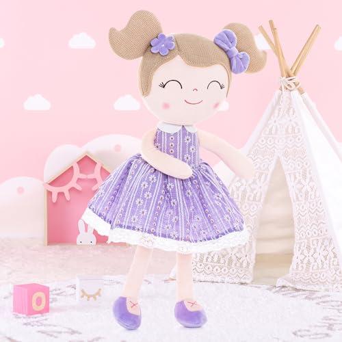 Gloveleya Gloveleya Dolls Baby Girl Gifts Soft Plush Lavender Daisies Doll 16 inches