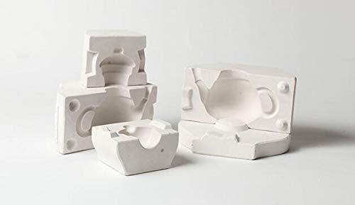 WellieSTR WellieSTR 1 Set Mini 3D Plaster Molds Ceramic Teapot Mold DIY Craft Art Mold (Stlye A: 8x5.5cm, not inlclude The mud)