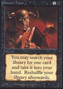 Magic The Gathering Magic: the Gathering - Demonic Tutor - Unlimited