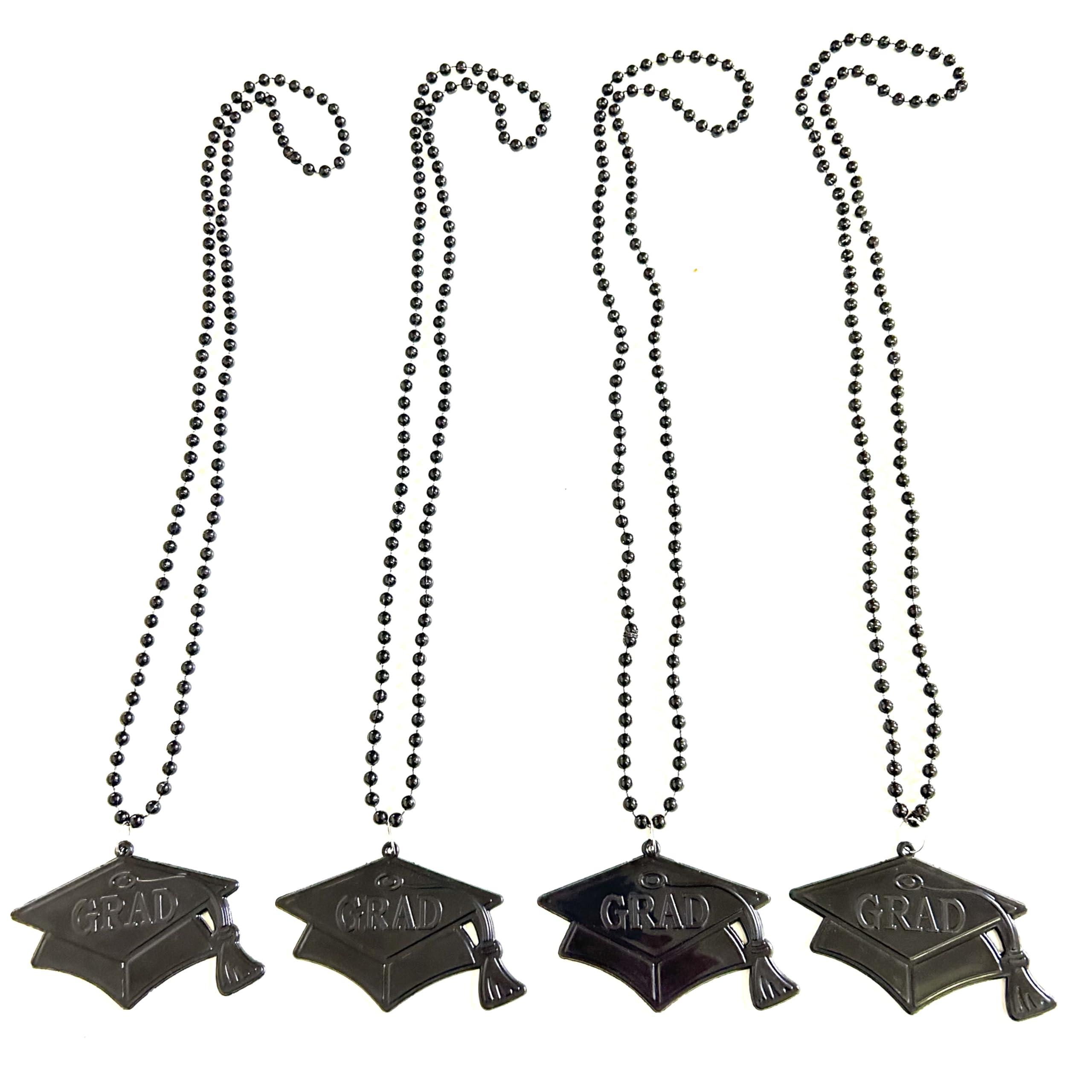 YSPPF YSPPF Graduation Beads Black Graduation cap shape Season Necklaces Supplies Gift12 Pcs