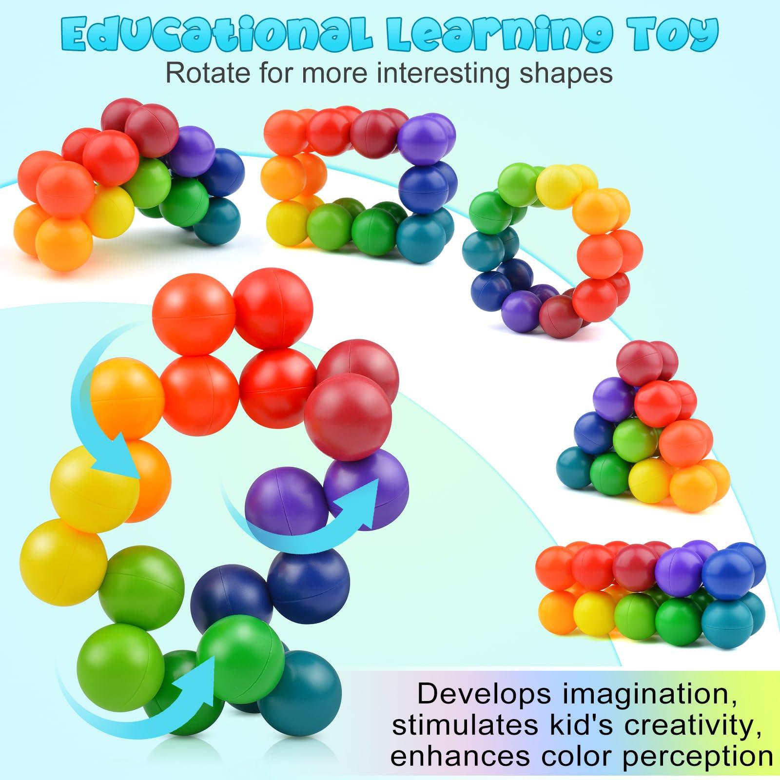 Yrissmiss 2PCS Autism Sensory Toys for Autistic Children , Sensory Fidget Toys for Adults Kids, Autism Toys for Toddlers 3-4, Travel Toys Present for Kids Ages 3 4 5 6 7+ ,Stocking Stuffers Present(A)