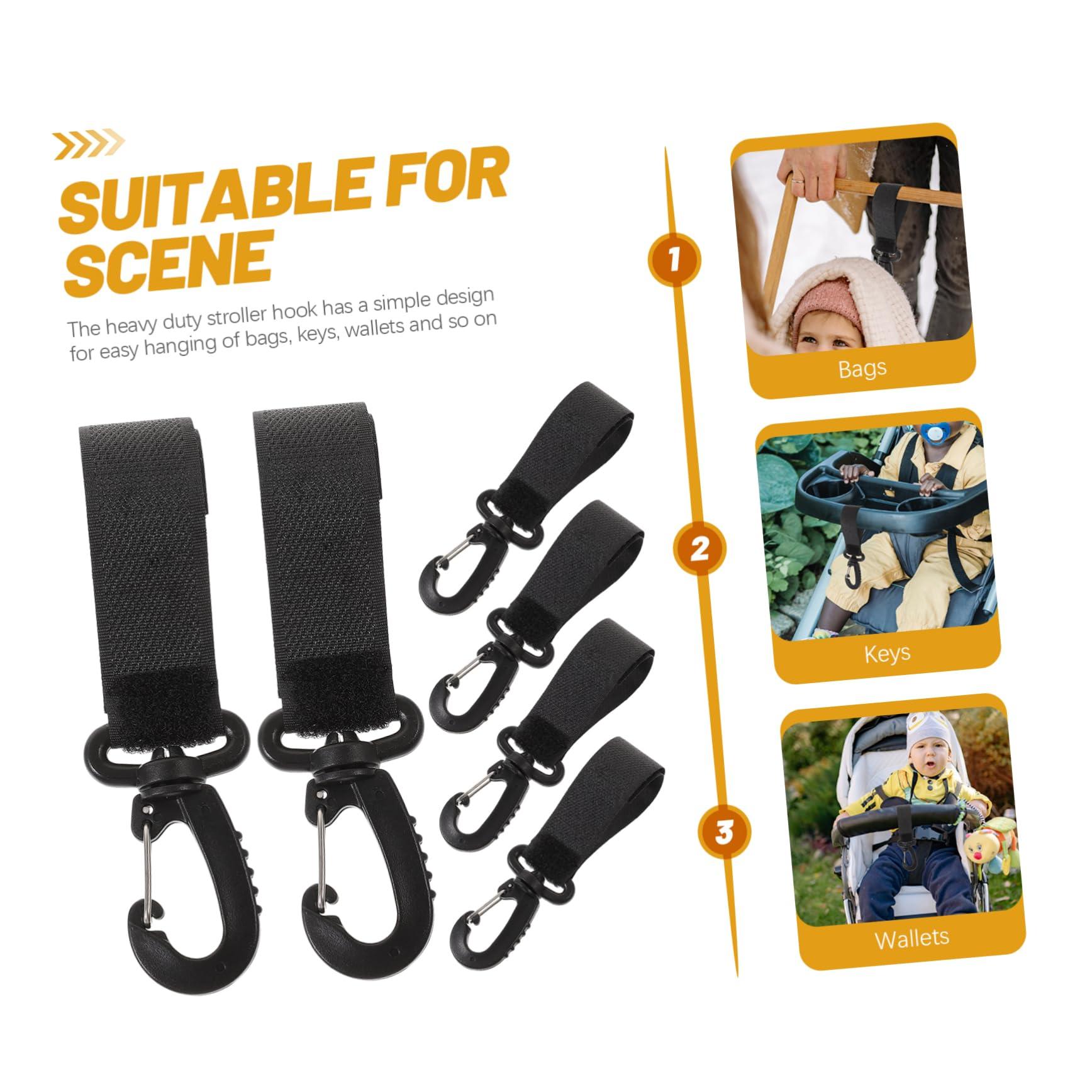 Toyvian Toyvian 12 Pcs Buggy Clips Stroller Clips for Bags Stroller Hanging Hook Pram Bag Clips Baby Stroller Hooks Mini Diaper Bag Purse Wall Hook Stroller Strap Heavy Mother Shopping Bag