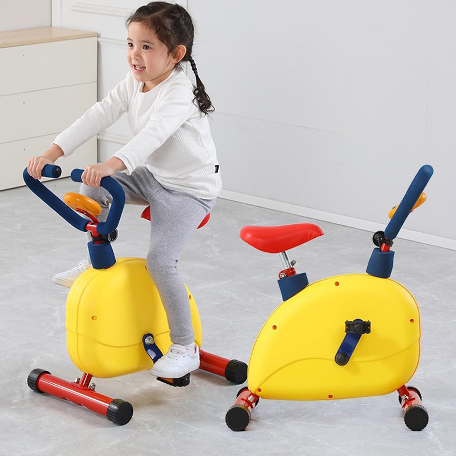 QBDGXFC Children's Fitness Exercise Equipment, Kids Fitness Workout Exercise Toys, Exercise Kids Stationary Bike, Fitness Exercise Equipment for Boys and Girls 3-12 Year Old