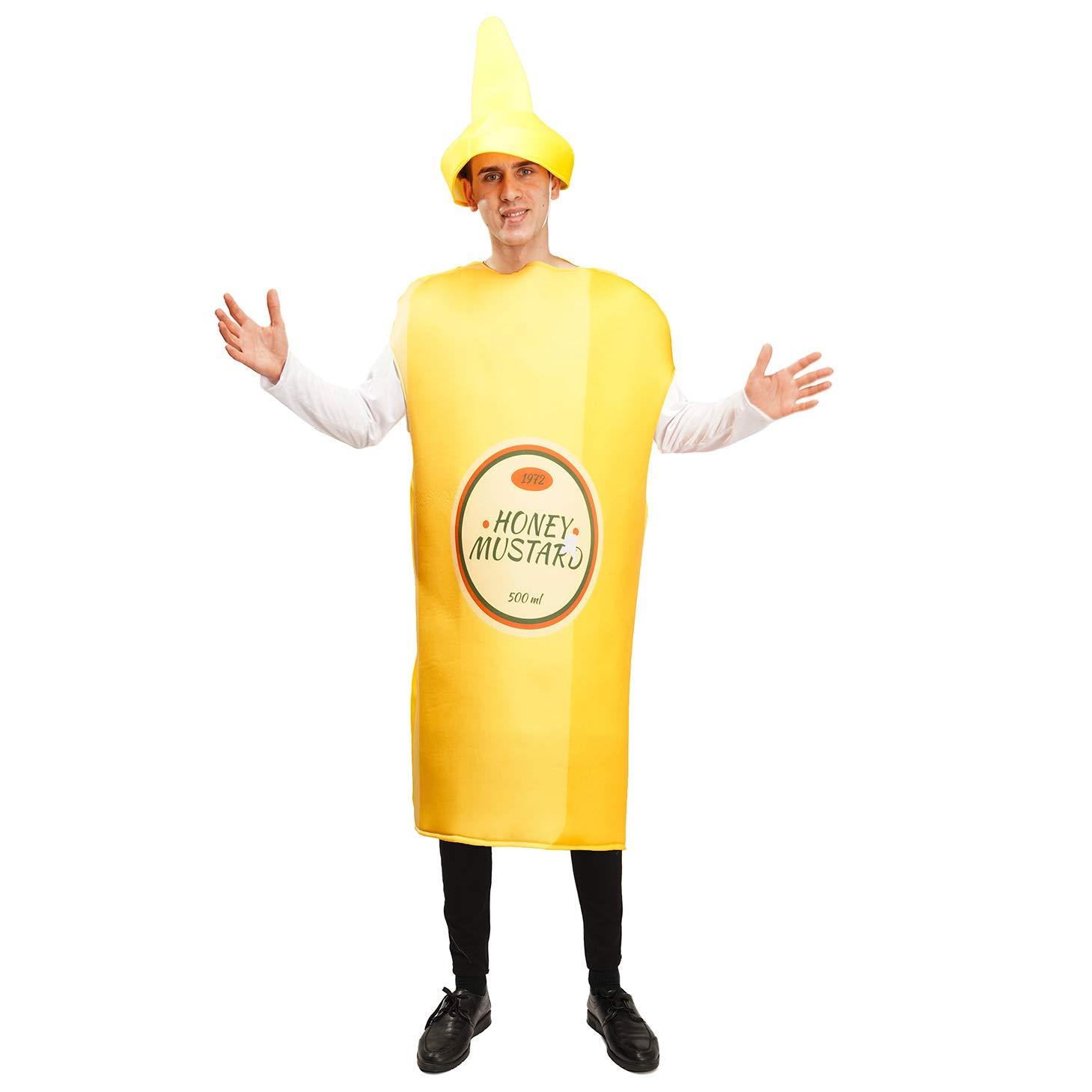 PGOND PGOND Unisex Ketchup/Mustard Couple Food Halloween Costume (Mustard Costume)