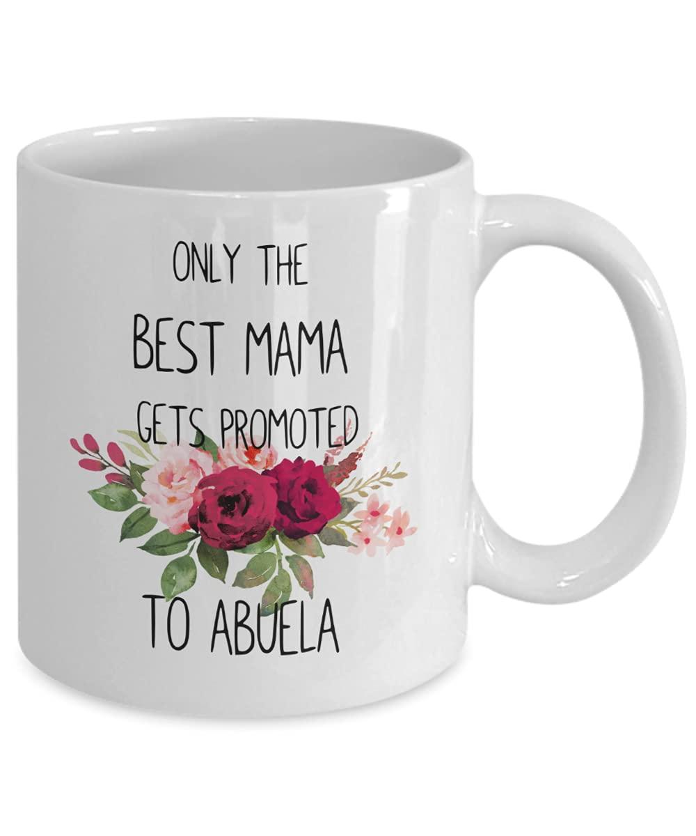 ToysCentral Basics Abuela Cup Coffee Mug Idea for Spanish Grandma New Baby Announcement Pregnancy
