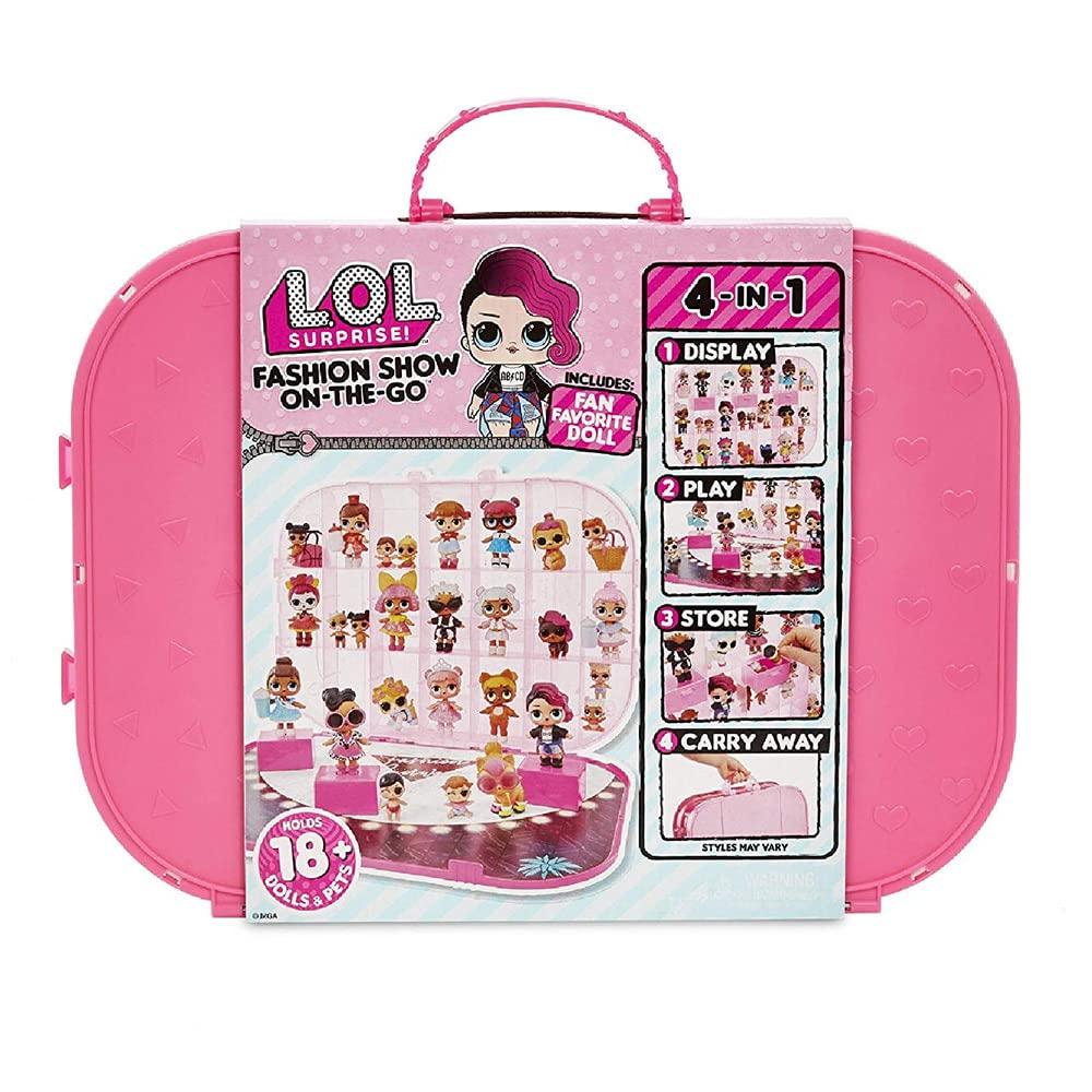 L.O.L. Surprise! L.O.L. Surprise! Fashion Show On-The-Go Storage/Playset with Doll Included Light Pink