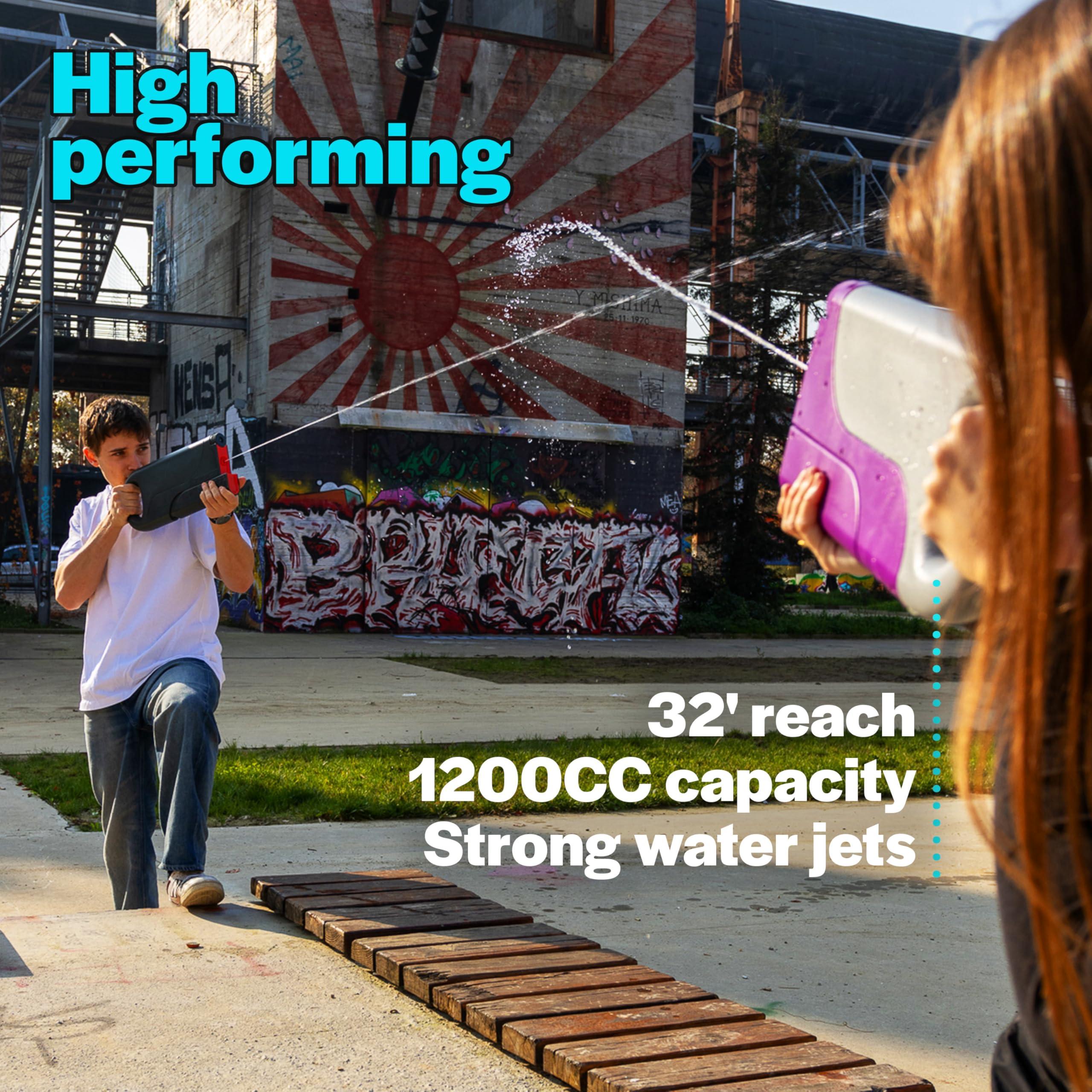 TEAM MAGNUS Team Magnus Incog Water Guns 1200CC - Powerful and Stealthy (1-Pack Red)