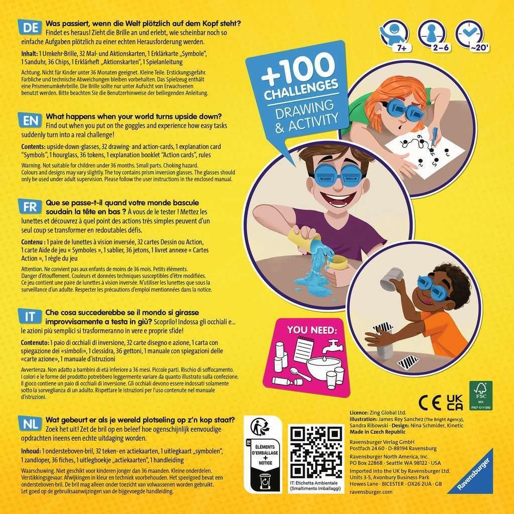 Ravensburger Ravensburger Upside Down Challenge Game - Fun Party Games for Adults and Kids Age 7 Years Up - 2 to 6 Players