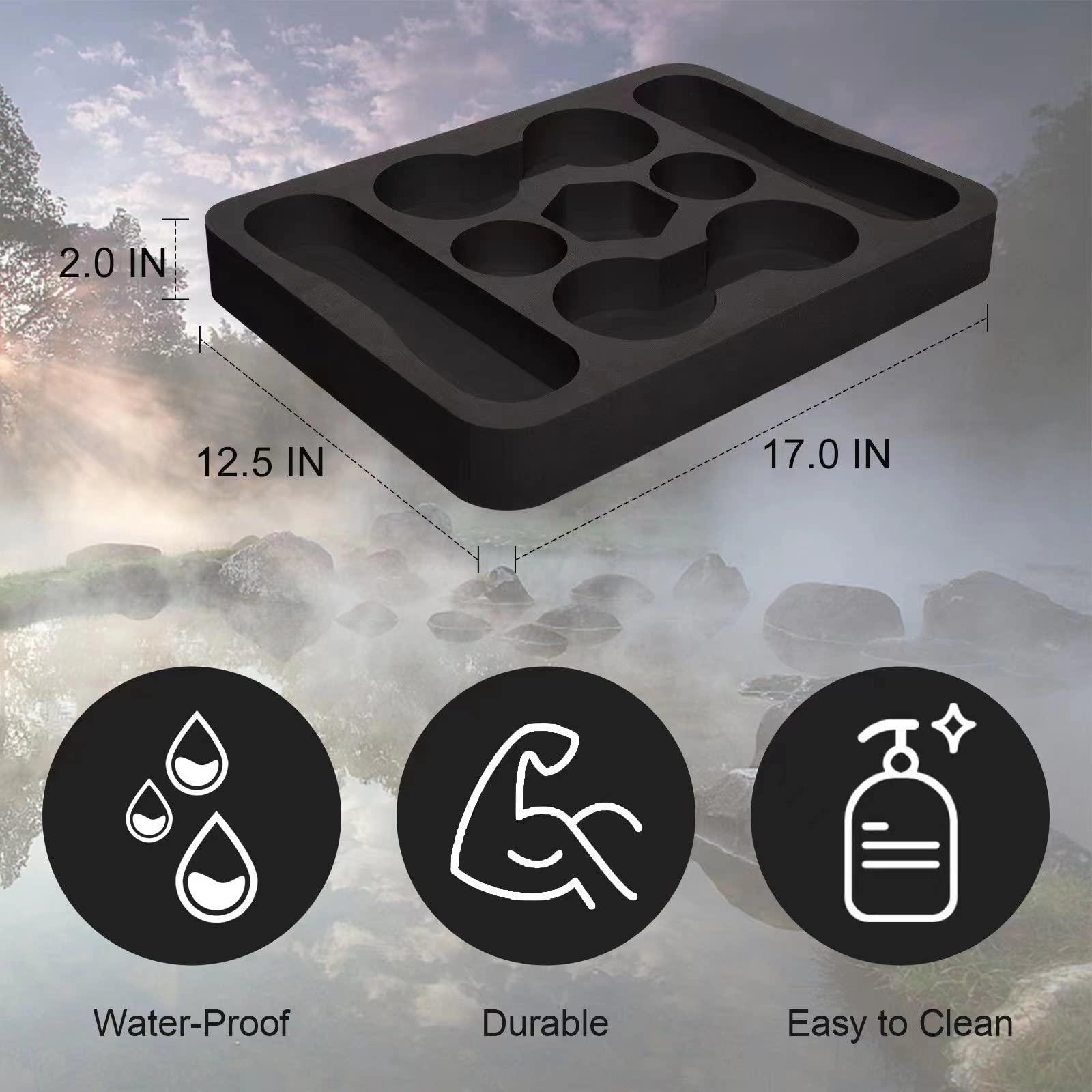 RAMIEYOO RAMIEYOO Floating Drink Holder,Refreshment Table Tray for Pool Beach Party or Hot Tub Float Loung-Versatile & Portable Serving Bar