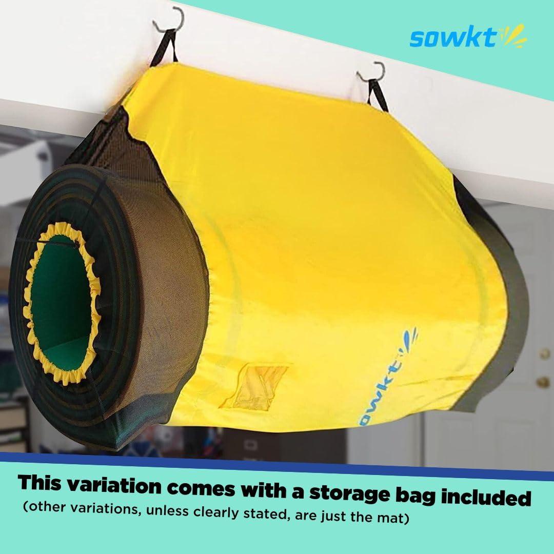 SOWKT Premium Made in USA Lily Pad Floating Mat for Lakes and Pools (9x6 ft) - Great for The Lake, Pool, Boat or as a Floating Dock - Giant Lilly Pad for Adults and Kids Alike for Unlimited Water Fun