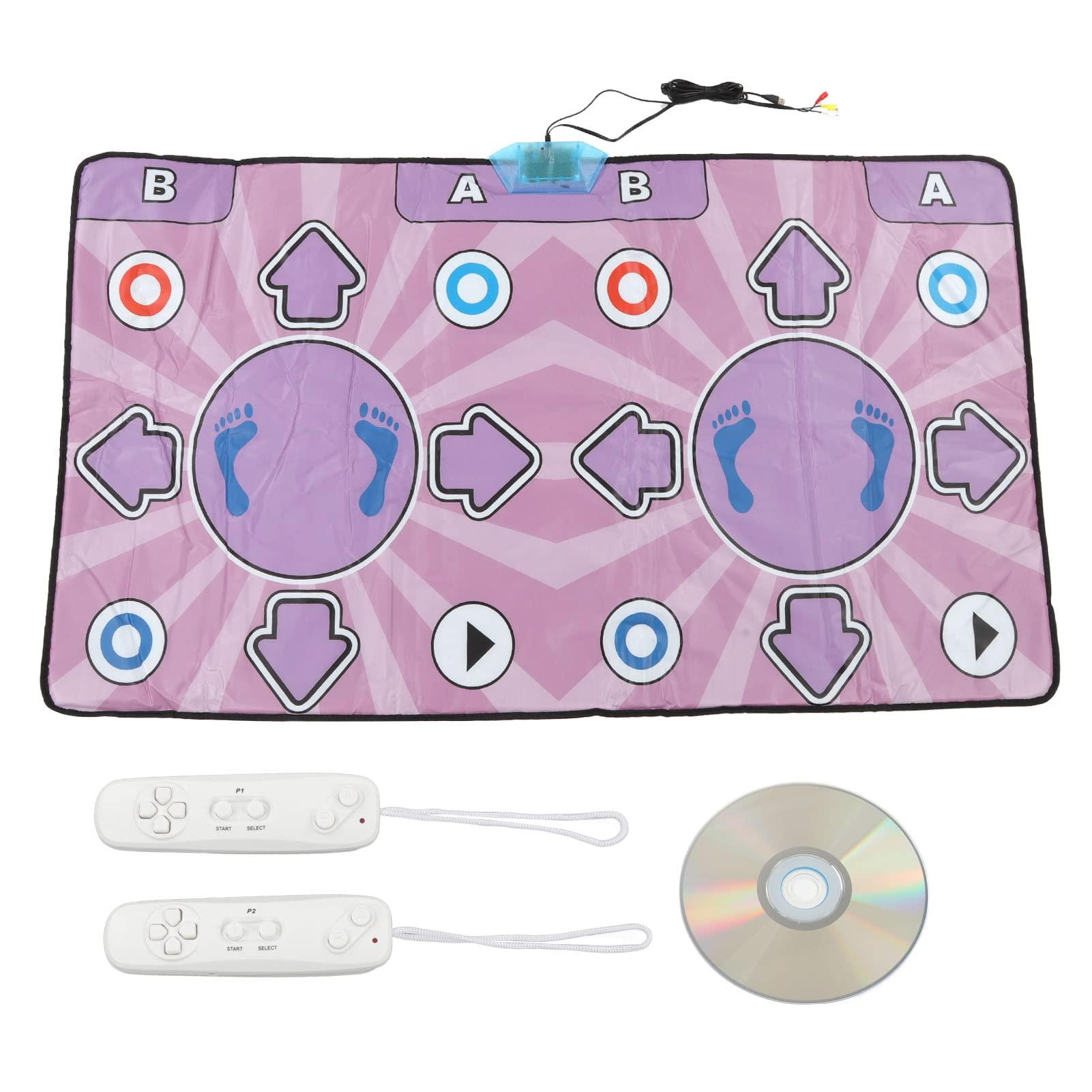 Fabater Fabater Dance Mat for TV, Electronic Dance Mat for Kids and Adults, Dancing Game Dance Pad, Wireless Non Slip Dancer Step Pads, Double User Dancing Mat, Girls & Boys