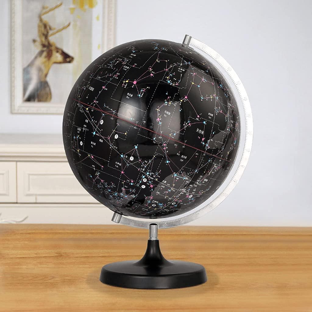 TEmkin TEmkin Constellation Globe 32cm Large Clear Celestial Globe Black with Lighted Light Up Globe Lamp Desk Plastic Celestial Globe for Kids