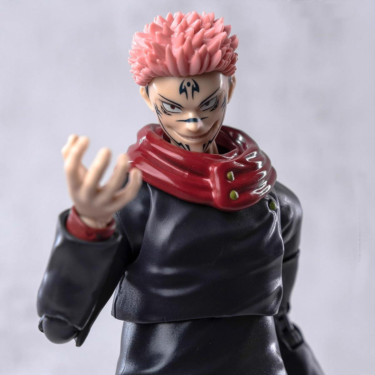 QAHEART QAHEART Itadori Yuji Action Figure, 18cm Anime JJK Figure Model Statue Movable Figure, Changeable Face Handmade Collectible Desktop Decoration Gifts for Fans