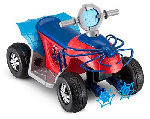 Kid Trax Kid Trax Toddler Marvel's Spider-Man Premium Toddler Quad Ride-On, Kids 18-30 Months, 6V Battery and Charger Included, Max Weight 44 lbs, Red