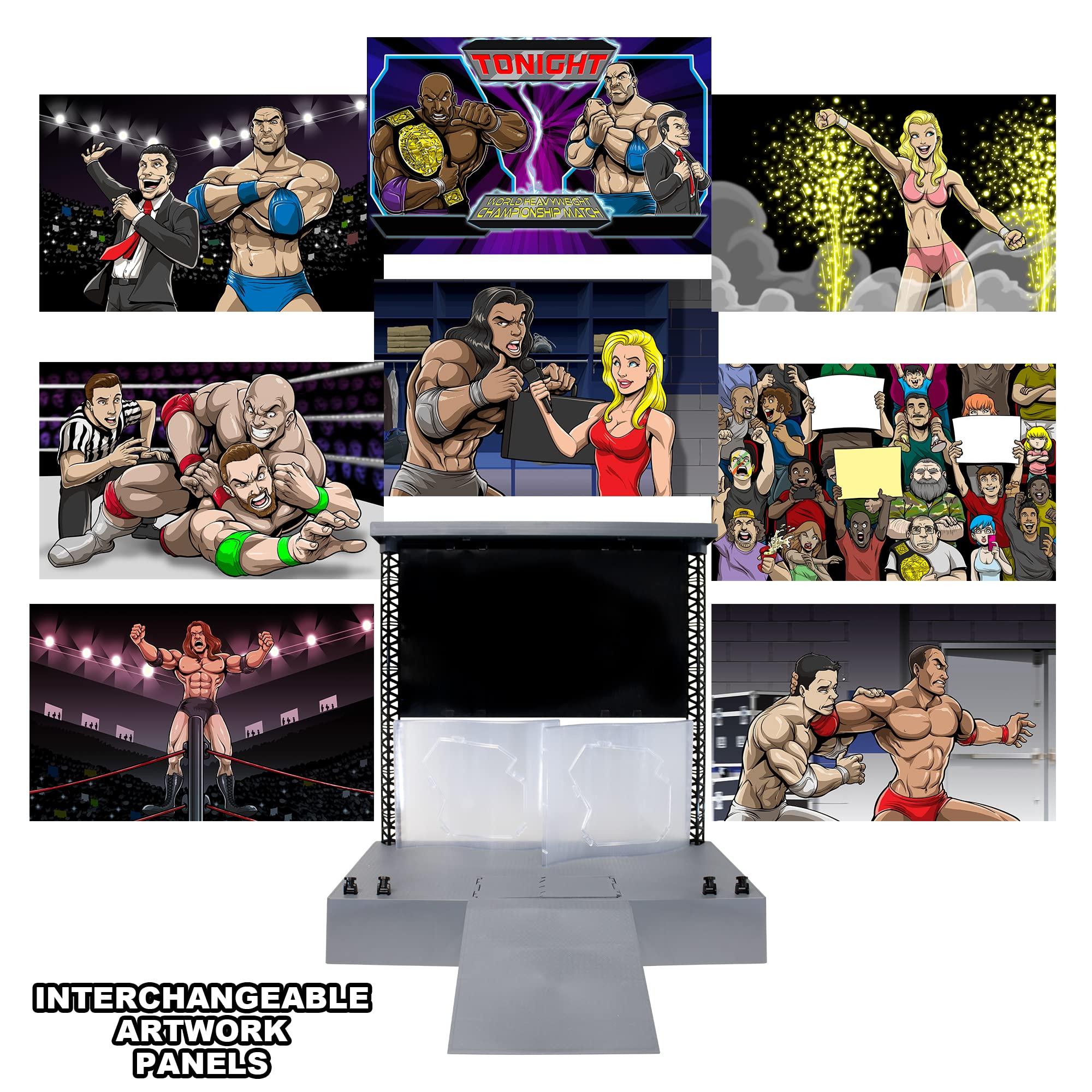 Figures Toy Company Ultimate Entrance Stage for WWE Wrestling Action Figures
