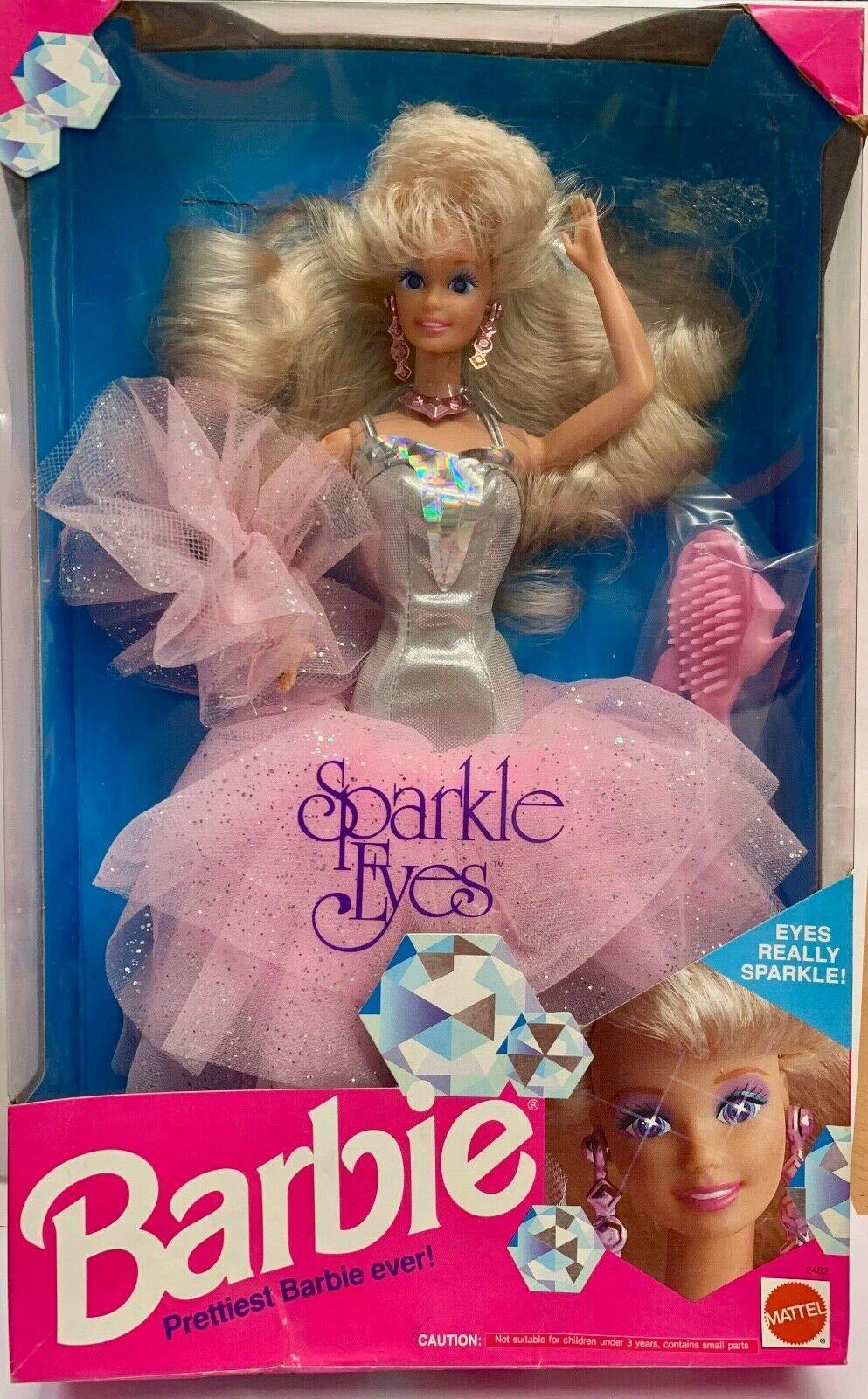 Mattel Barbie 1991 Sparkle Eyes 2482 Prettiest Ever