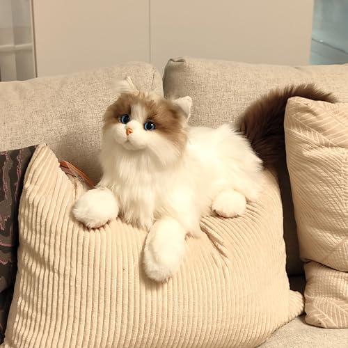 Chongker Chongker Stuffed Animals Plush - Realistic Animals Plush, Lifelike Toy, Ragdoll Cat