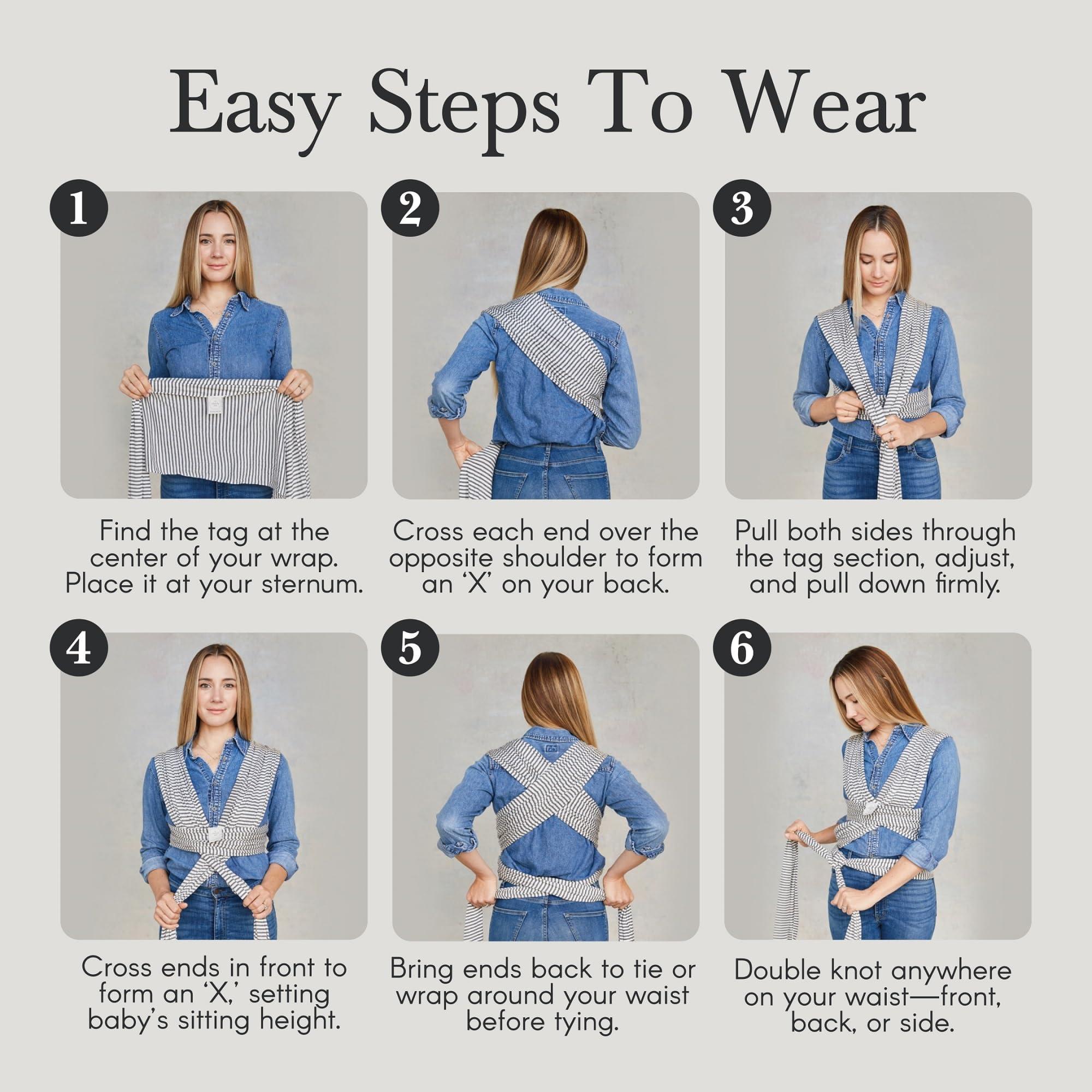 Solly Baby Solly Baby Wrap Carrier, for Newborn to Toddler 8-25 Lbs., Buttery-Soft & Lightweight Fabric, Reduce Crying & Increase Connection, Postpartum Essential, New Mom Gifts, Basil