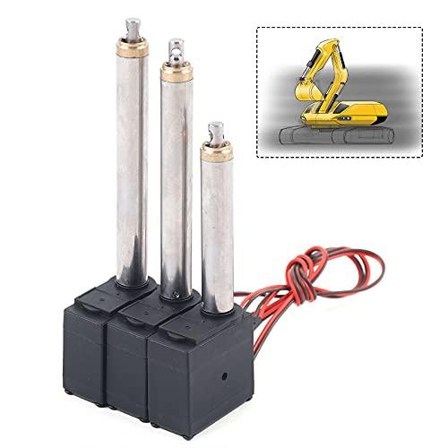 YIYIBYUS 3Pcs Drive Rod Metal Arm Driving Handle, High Hardness Quality Aviation Magnesium Aluminum Alloy Drive Rod for RC Excavator Parts Huina 1592 RC Excavator CNC Lathe