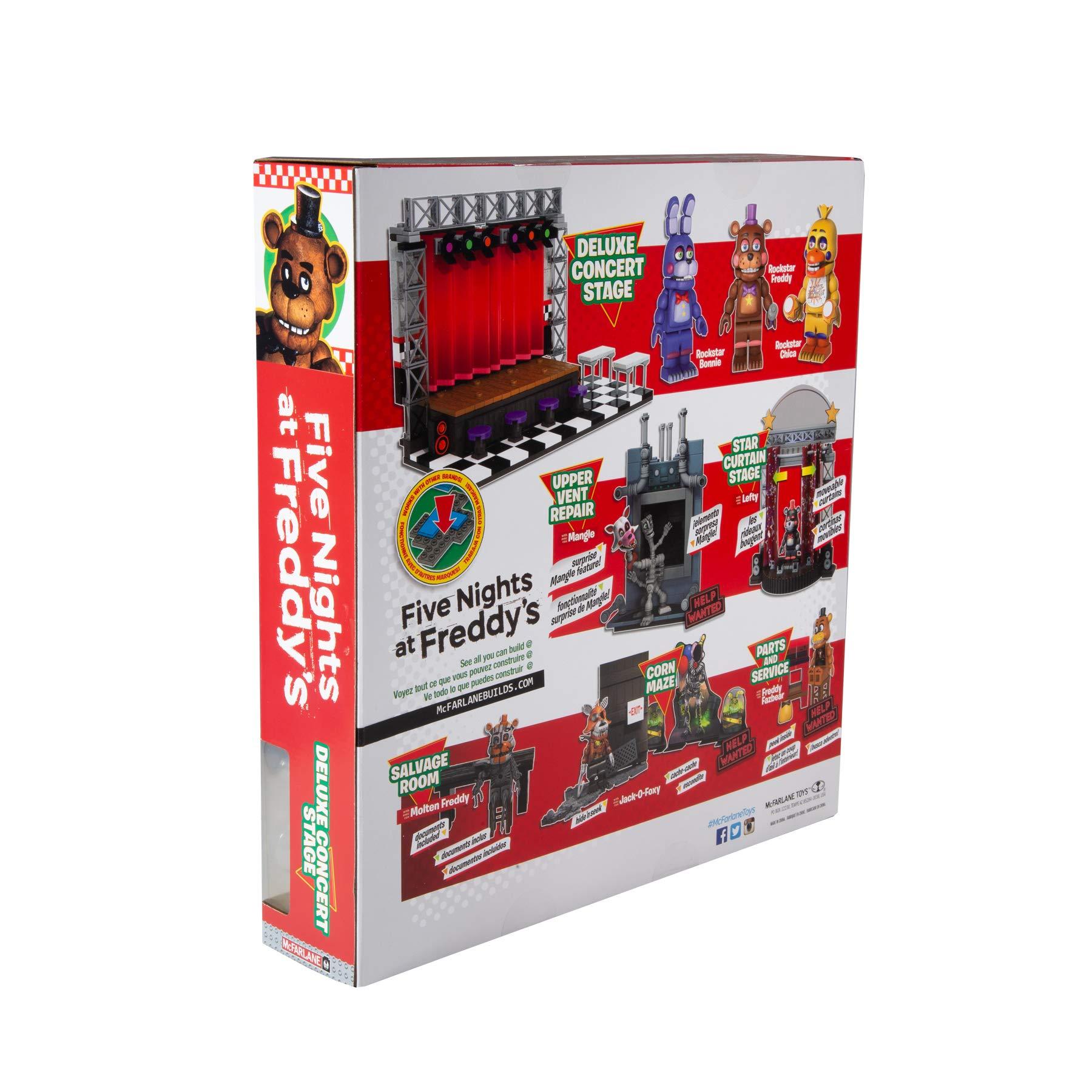 McFarlane Toys McFarlane Toys Five Nights at Freddys Deluxe Concert Stage Large Construction Set