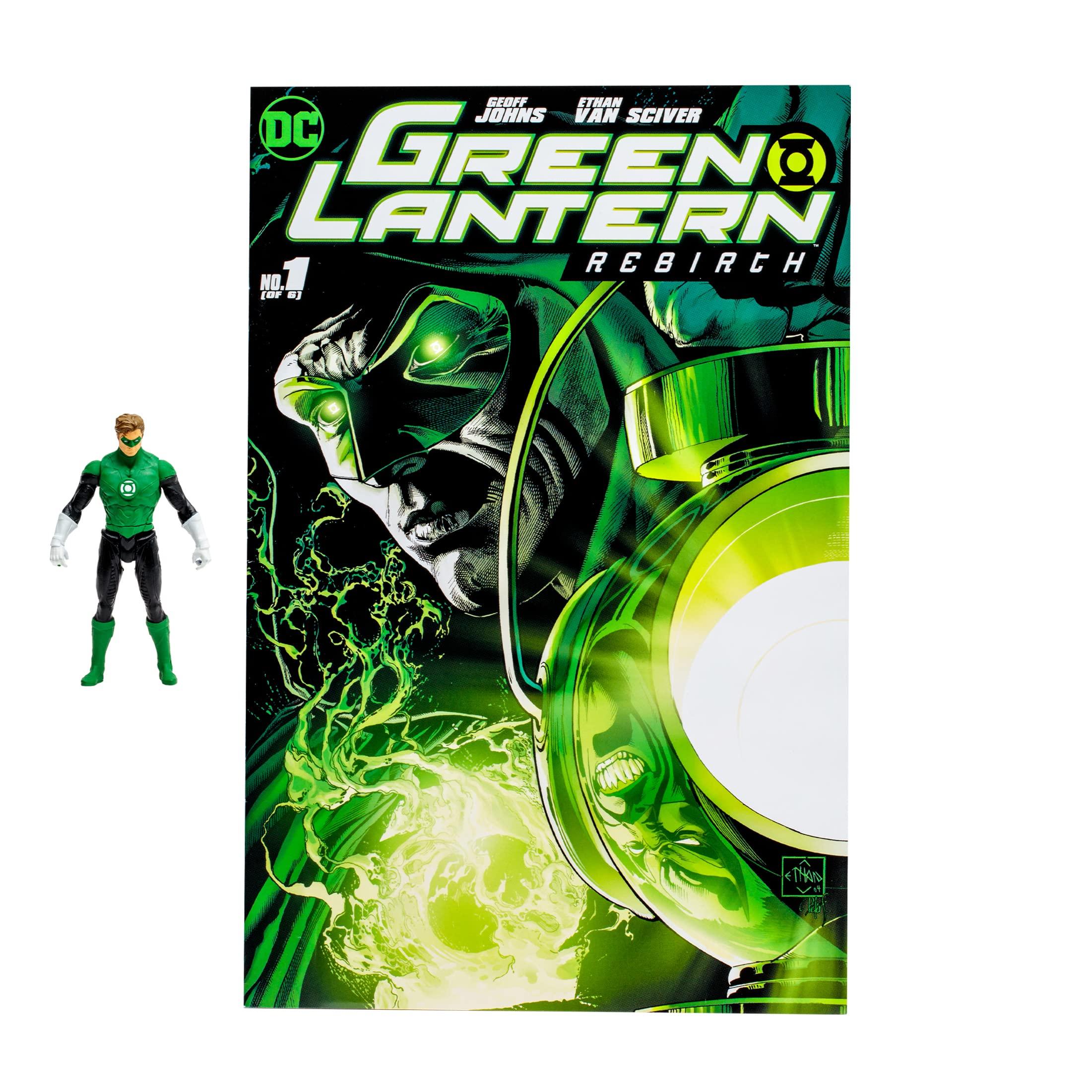 McFarlane Toys McFarlane Toys - DC Direct - 3IN Figure with Comic WV2 - Green Lantern (HAL Jordan)