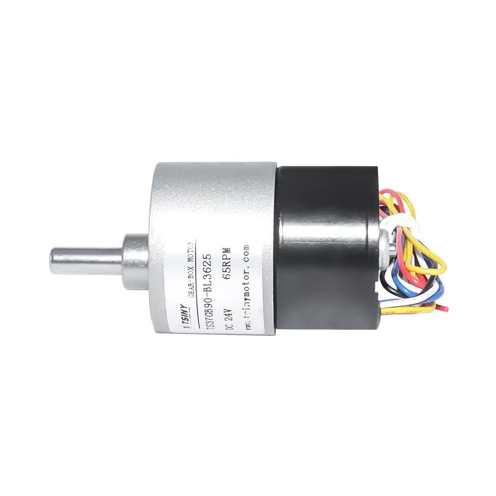 Generic DC Brushless Motor Gear Motor 12V 24V 10/20/35/65/100/150/200/300/600/1000RPM DC Brushless Gear Motor 37GB3625 Diameter 37mm - (Speed(RPM): 300rpm, Voltage(V): 12V)