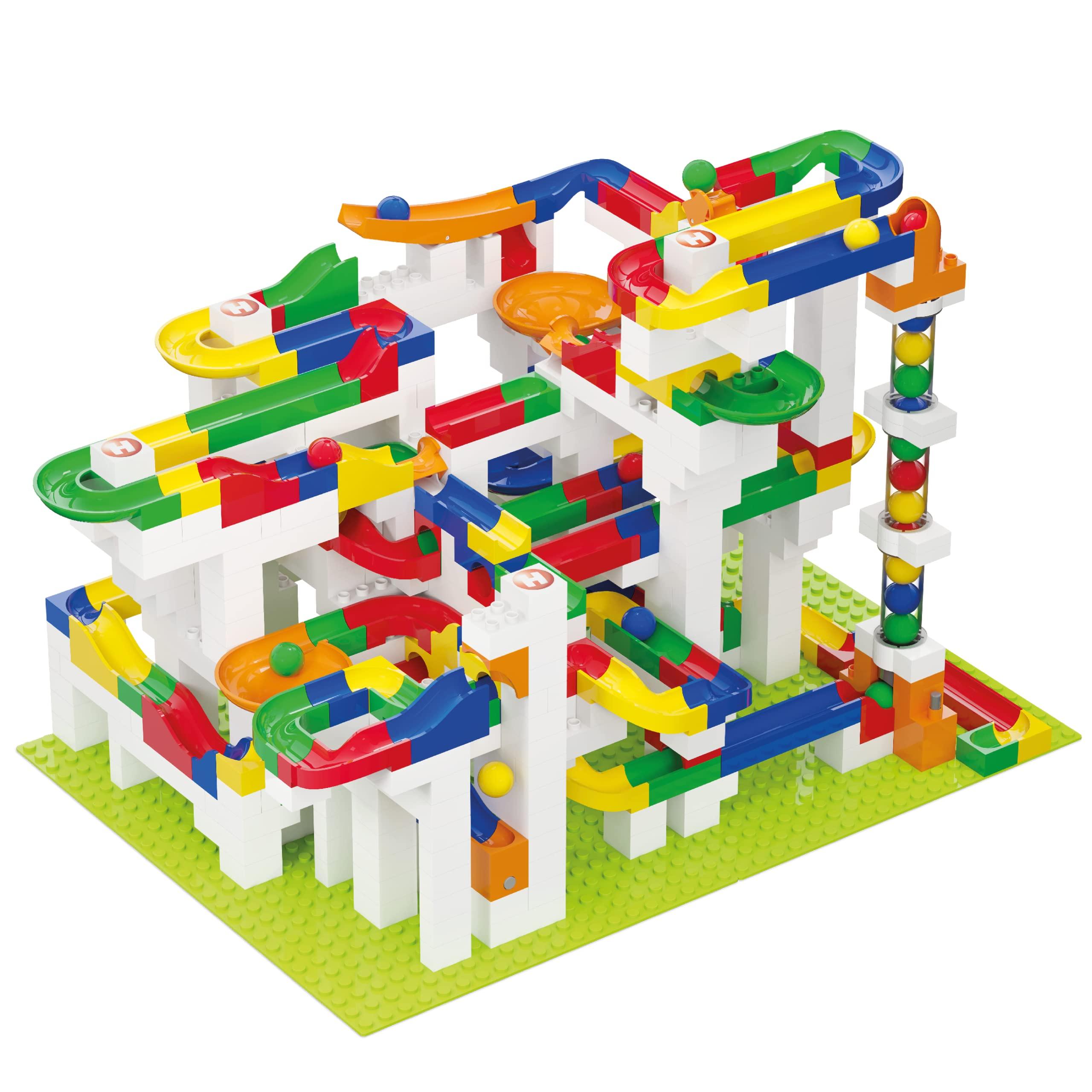 Hubelino Hubelino Mega Building Box - Deluxe 585 Piece Marble Run Playset (Made in Germany)