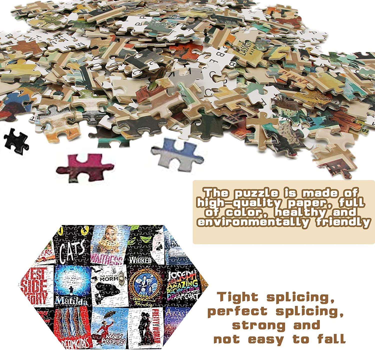 BAIMAN 1000 Pieces Large Whiskey Jigsaw Puzzles for Adults and Teens Ages 12 and Up Intellectual Puzzles Personalized Gift Ideal for DIY,Relaxation,Hobby,Entertainment 19.7x27.6 Inches