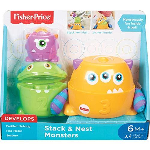 Fisher price stack deals and nest monsters