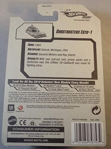 Hot Wheels Hot Wheels 2010 New Models GHOSTBUSTERS ECTO-1 1959 Cadillac Wagon White