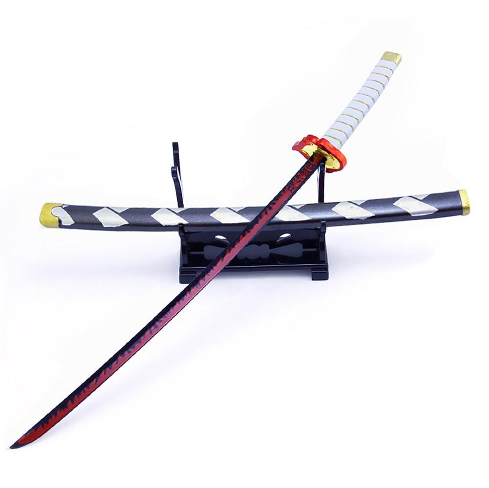 Larmuroki Larmuroki 10" Metal Anime Katana Models with a Stand, Anime Figures, Action Figure Collection for Display & Cosplay, Nice Gift(XSL-2)