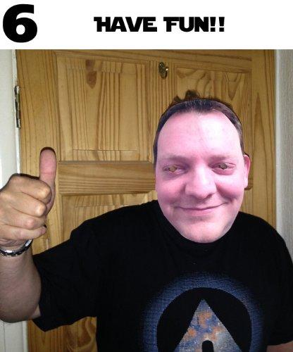 Party People 20 x Personalized DIY Custom Photo Face Masks kits for Hen, stag, birthday party etc to make at home