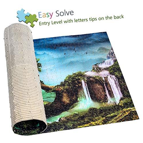 Ingooood Ingooood- Jigsaw Puzzle 1000 Pieces- Fantasy Series- Home on The Waterfall Tree_IG-0649 Entertainment Toys for Adult Special Graduation or Birthday Gift Home Decor