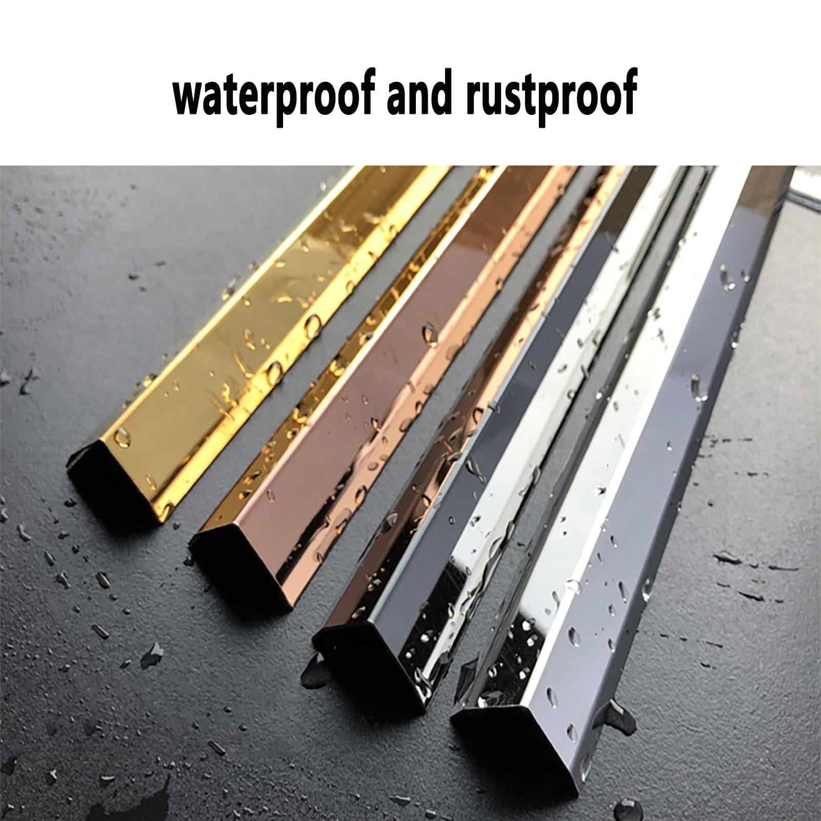 YSBJL YSBJL Aluminium Alloy Metal Corner Guards, Self-Adhesive Aluminum Angle Irons, 89-Degree AngleL Molding Corner Protectors for Walls(3.5X3.5X200CM)