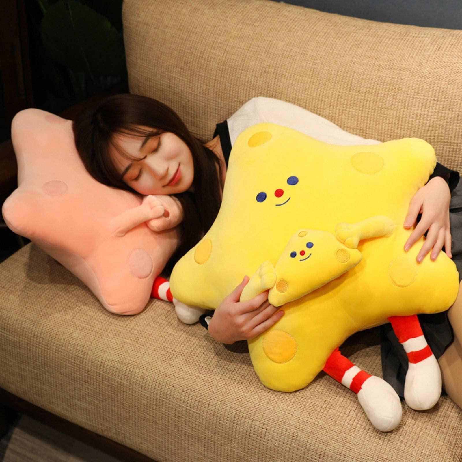 FDEYJSNG FDEYJSNG Star Shaped Decorative Pillows for Girls Boys Toddler Kids Room Soft Star Plush Cute Throw Pillows for Bedroom