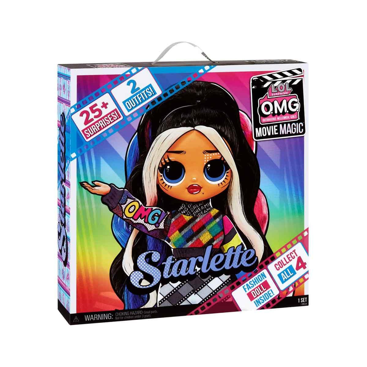 L.O.L. Surprise! L.O.L. Surprise! OMG Movie Magic Starlette Fashion Doll with 25 Surprises Including 2 Outfits, 3D Glasses, Accessories, Reusable Playset– Gift for Kids, Toys for Girls Boys Ages 4 5 6 7+ Years Old