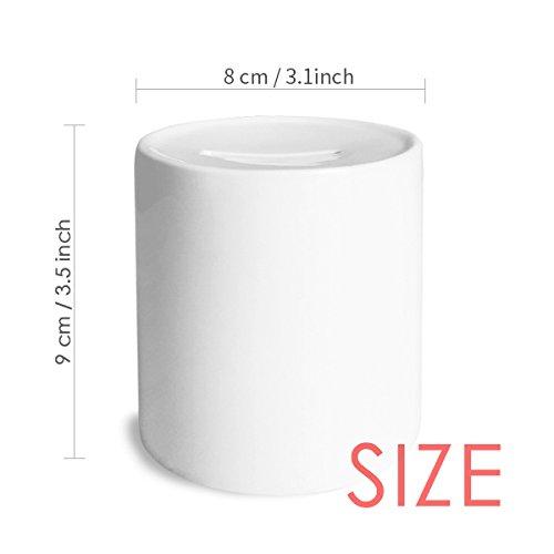 DIYthinker DIYthinker China Blue Dragon Wave Line Painting Repeat Money Box Ceramic Coin Case Piggy Bank Gift