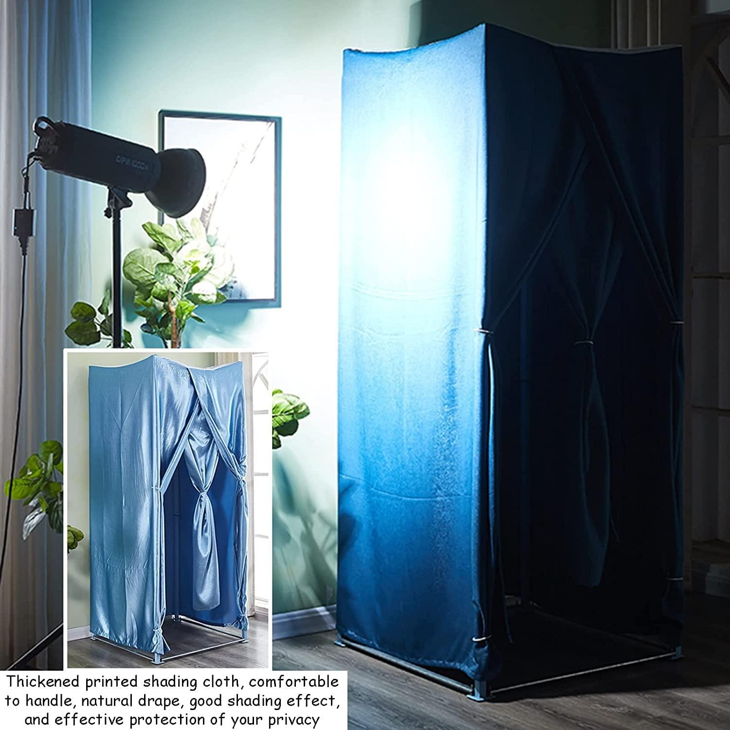 SAAKO Fashion Changing Rooms Clothing Store Fitting Room Movable Temporary Locker Room Large Space Dressing Room Portable for Mall Changing Room Bedroom Furniture
