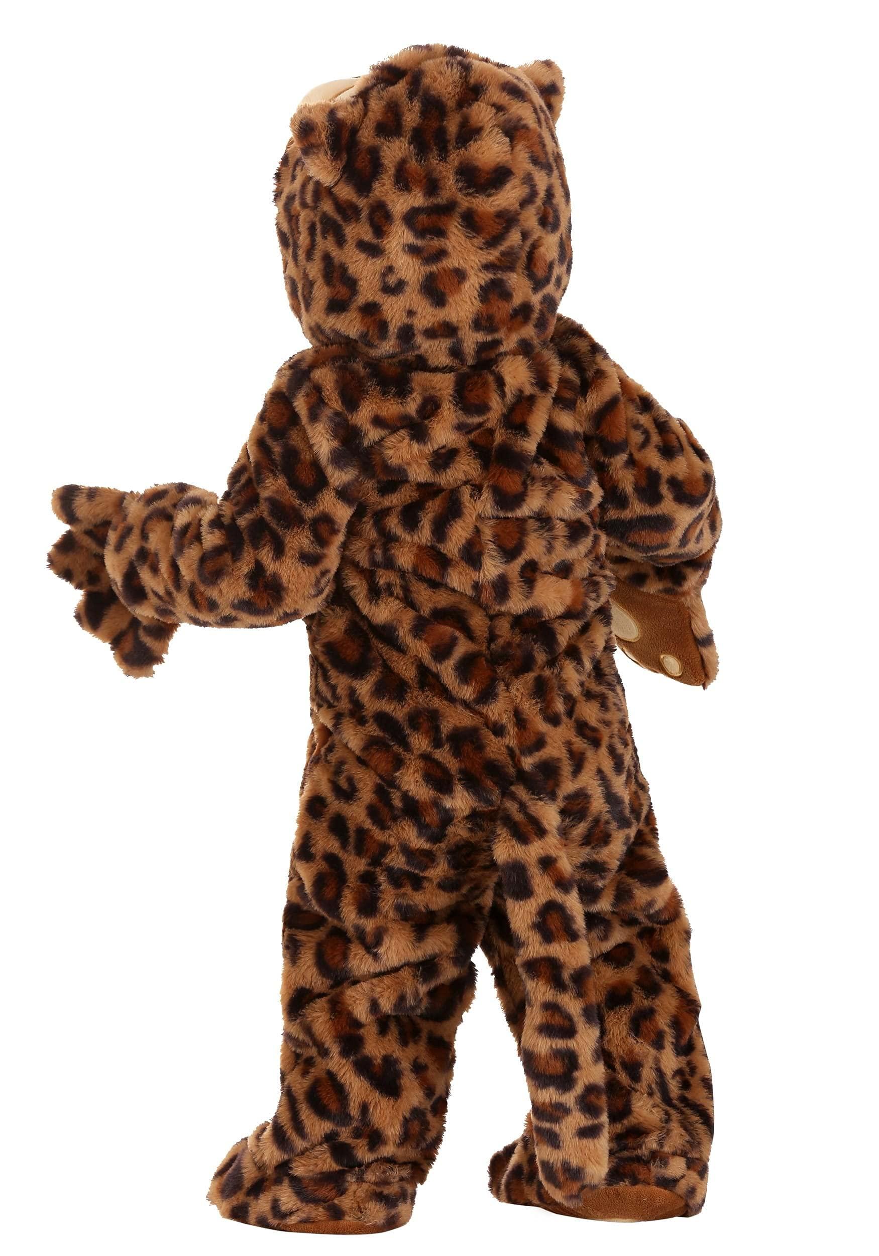 Fun Costumes Infant Cutie Cheetah Costume for Kids, Baby Brown Wild Cat Outfit for Halloween, Warm Animal Costumes for Babies
