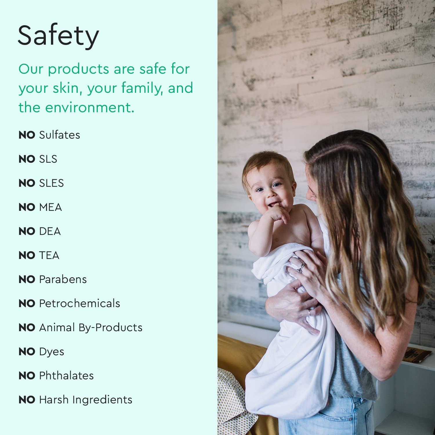 Puracy Puracy Shampoo & Body Wash for Children, Gently Scented Natural Baby Wash for Sensitive Skin, Plant-Based Baby Shampoo and Daily Bath Soap, Nourishes & Protects, 12 Ounce