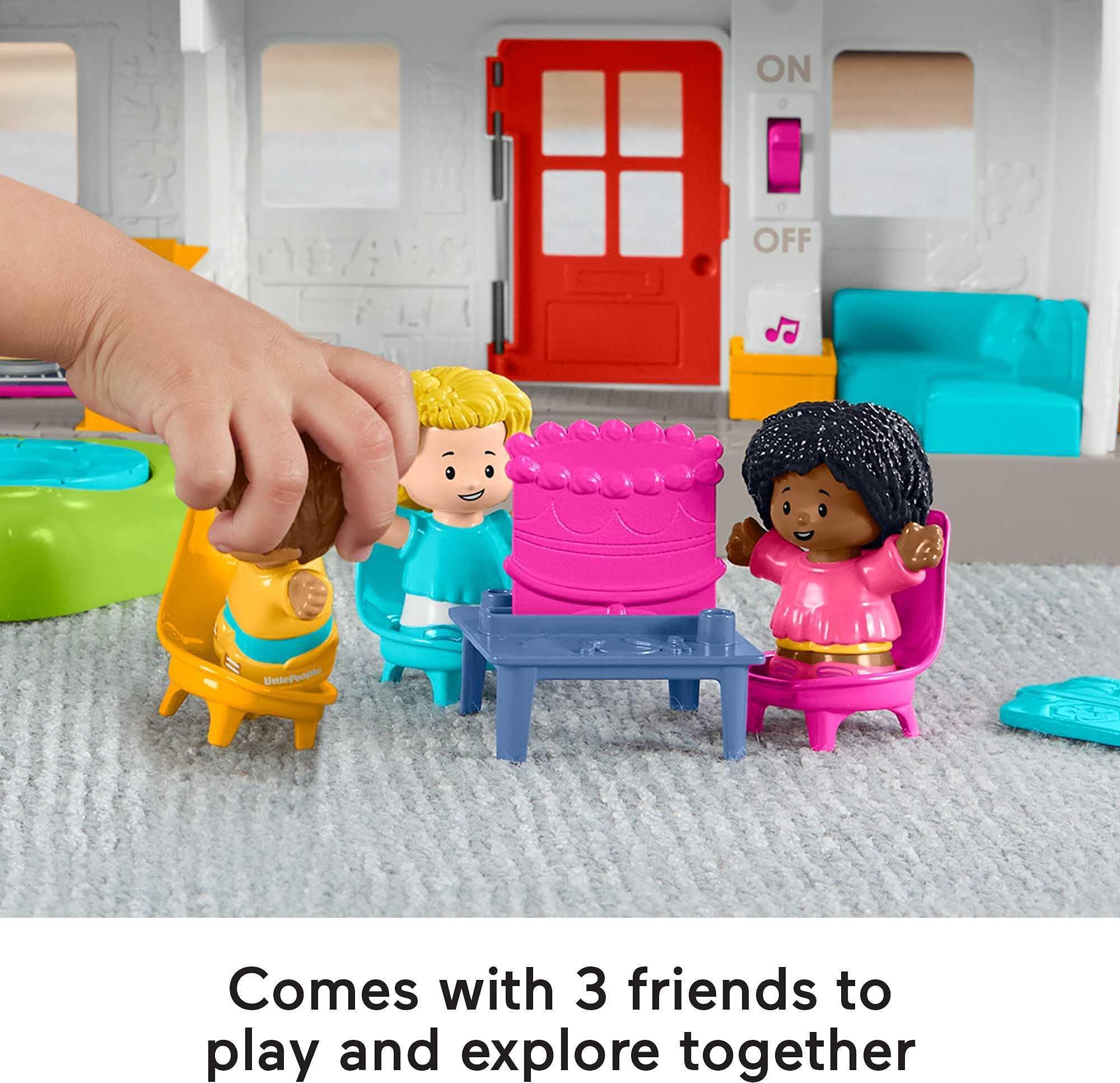 Fisher-Price Fisher-Price Little People Toddler Learning Toy Friends Together Play House Set with Smart Stages for Pretend Play Kids Ages 1+ Years