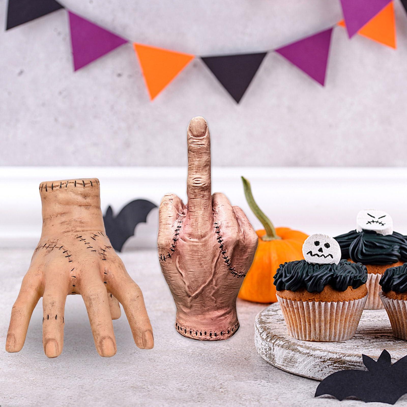 Dumwick Addams Family Fakething Hand Toys,2024 The Thing from Addams,Scary Prosthetic Props for Decorations,Birthday Supplies,Accessories for Halloween Xmas (A-1PC)