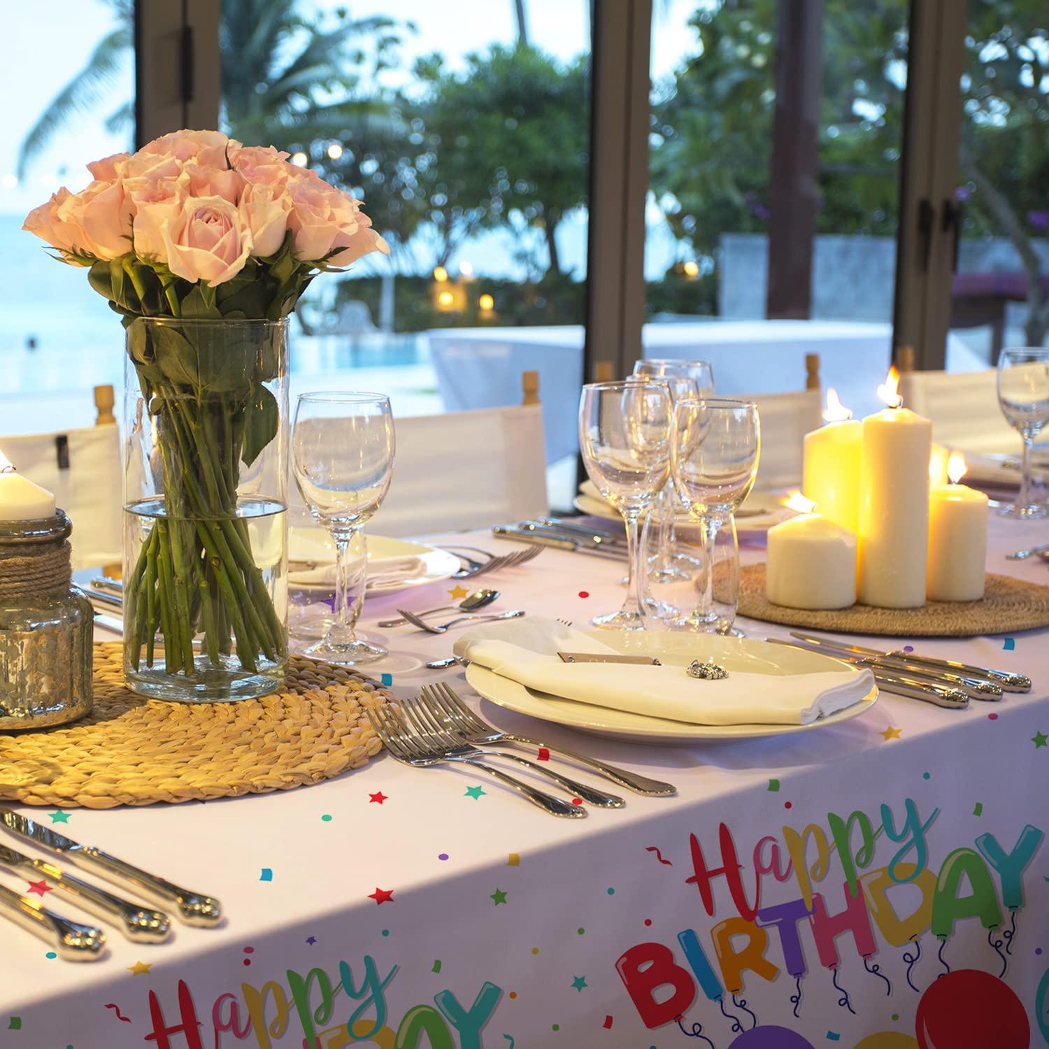 Birthday tablecloth deals