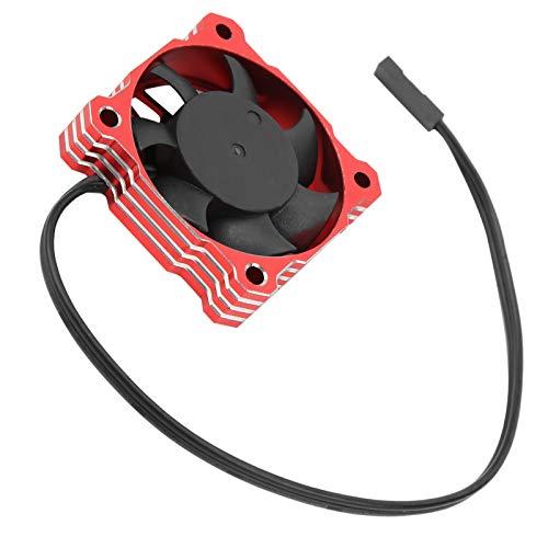 Gavigain Gavigain RC Cooling Fan, 40mm Motor Cooling Fan for RC Cars 16000RPM Brushless ESC Alluminum Motor Cooling Fan High Speed RC Cooling Fan for RC Vehicles (Red)
