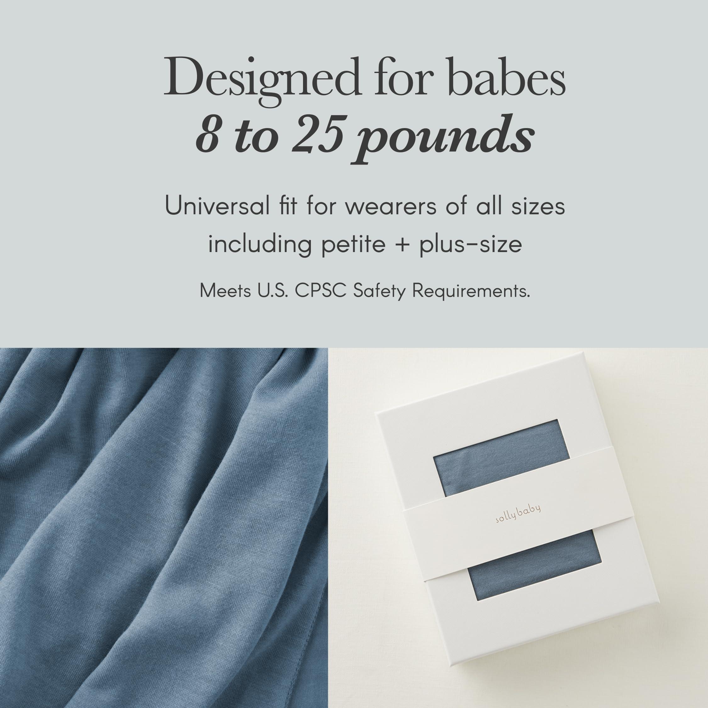 Solly Baby Solly Baby Wrap Carrier, for Newborn to Toddler 8-25 Lbs., Buttery-Soft & Lightweight Fabric, Reduce Crying & Increase Connection, Postpartum Essential, New Mom Gifts, Basil